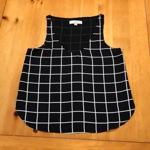 EUC Loft Windowpane blouse